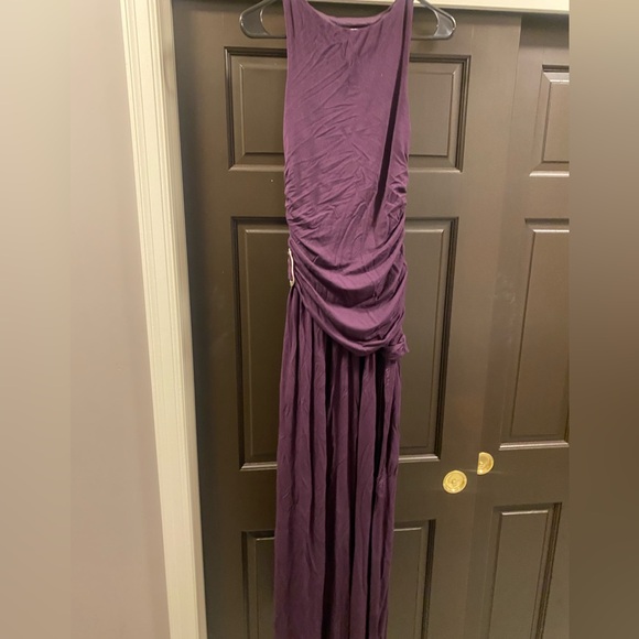 YLLW THE LABEL Estelle Dress, XS in Plum - Picture 5 of 8